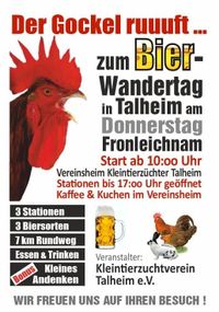 Bierwanderung Manne Poster